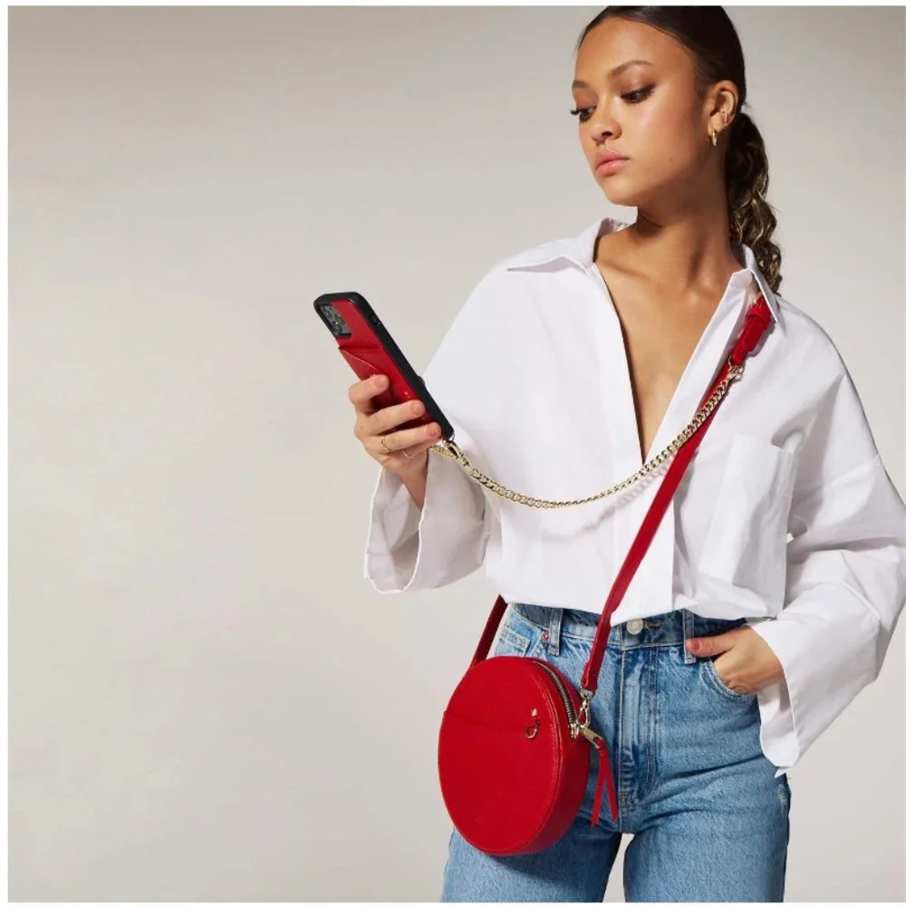 Bandolier round crossbody
